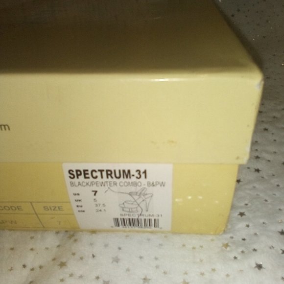 Highest Heels Spectrum-31 Platform Sandals, Black Pewter, 7 M US - Picture 12 of 12